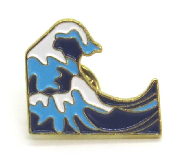 波 ピンバッジ 葛飾北斎 風 サーフィン ヨット 浮世絵 グッズ 海 Wave サーファーの通販はau Pay マーケット Tuge9999