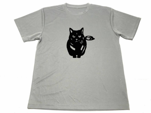 グレー 黒猫 切り絵 ドライ Tシャツ 猫 ネコ グッズの通販はau Pay マーケット Tuge9999