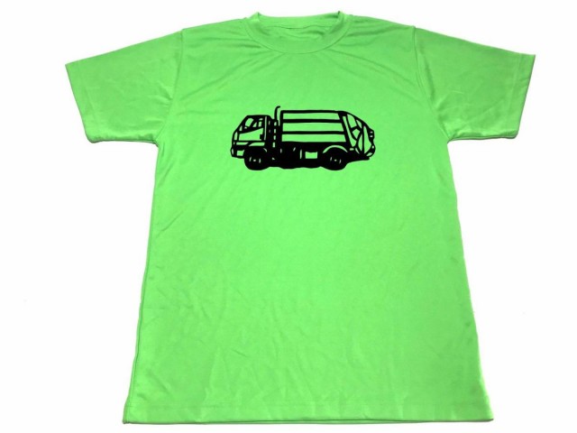 ライム パッカー車 ゴミ収集車 ドライ Tシャツ 切り絵 働く車 グッズ グリーン 緑の通販はau Pay マーケット Tuge9999