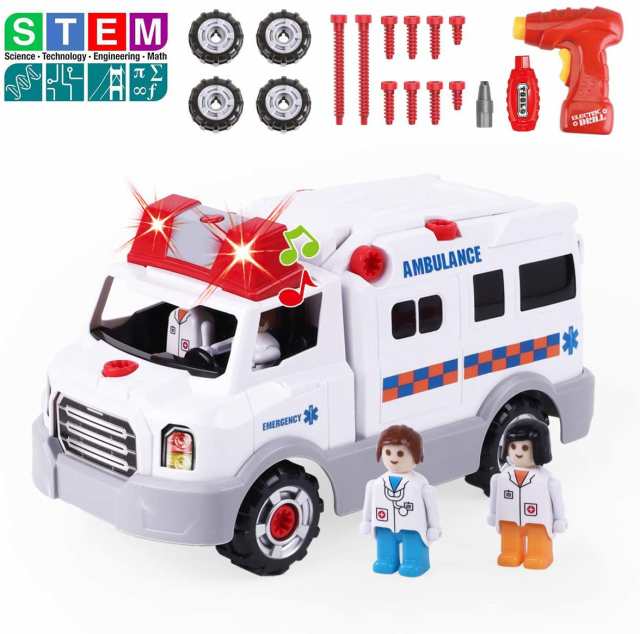 子供 おもちゃ 組み立ておもちゃ 男の子 車おもちゃ 救急車おもちゃ Diy 車セット 知育玩具 知育 おもちゃ 子供向け 女の子 救急車 サウの通販はau Pay マーケット Com Shop