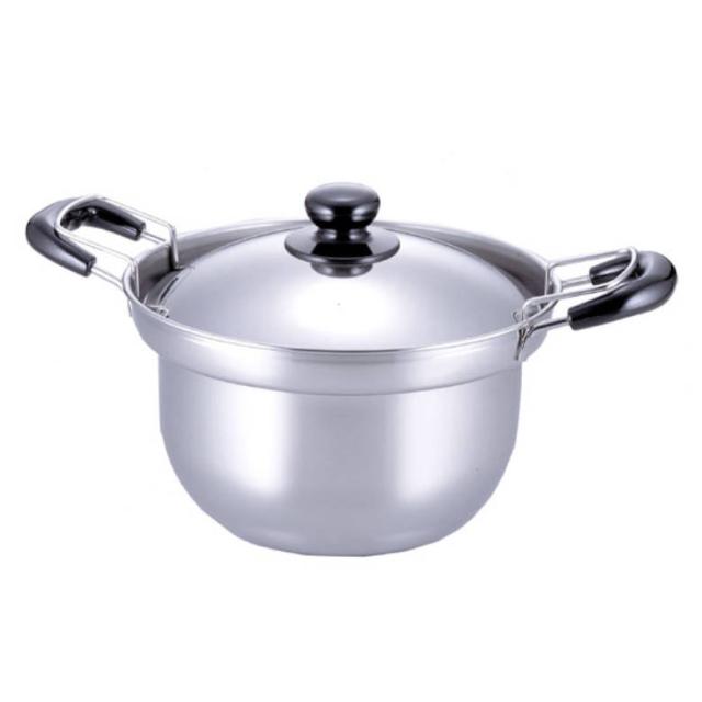 下村企販 両手鍋3点セット 22cm IH対応 蓋付き ザル付き ゆで名人 ステンレス製 日本製の通販は