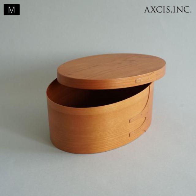 【◆P10倍】シェーカーオーバルボックス アクシス AXCIS シェーカー インテリア 収納 おしゃれ 木 ボックス 天然木材 手作り オーバル 木箱 シンプル  部屋 洗練 調和 木製ボックス 円 木目 部屋 見せる収納 シェーカーボックス