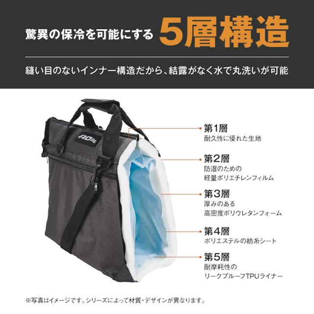 【圧倒的な保冷力 気温35度でも氷なら27時間維持!!】 ソフトクーラーボックス AOクーラーズ 9パック ワックスドキャンバス 8.5L キャメル AOW9CA 日本正規品 保冷バッグ 頑丈 カジュアル 無骨 コンパクト 軽量 持ち運び 便利 海水浴 釣り ゴルフ アウトドア レジャー BBQ