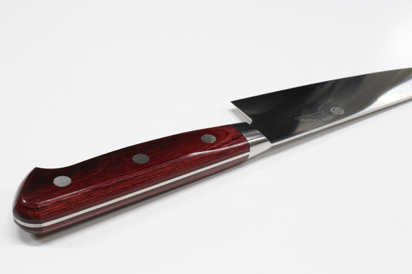 高村刃物 鍔付スーパーゴールド・粉末ハイス鋼 牛刀 180mm