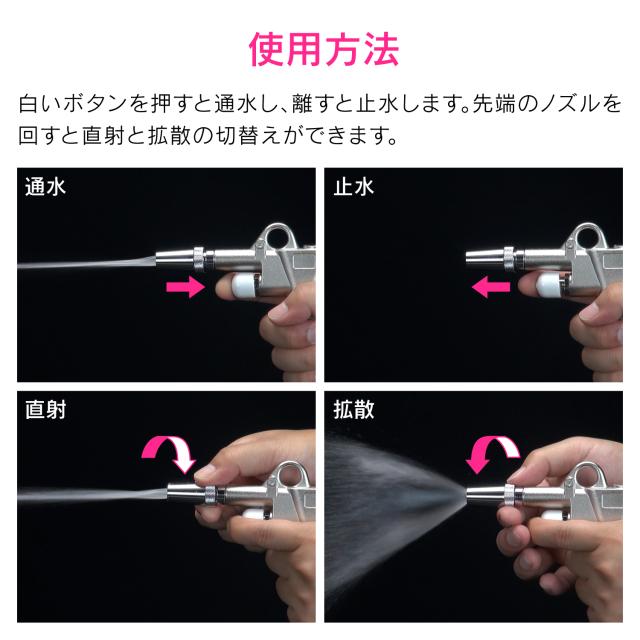 【◆P10倍】 GAONA ガオナ これエエやん GA-PF032 洗浄ノズルセット 厨房用 衛生的 耐油性 お掃除簡単 KAKUDAI カクダイ_3