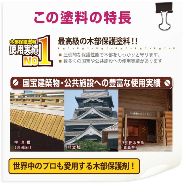 【◆P10倍】 大阪ガスケミカル キシラデコール 白木 やすらぎ 3.4L_3