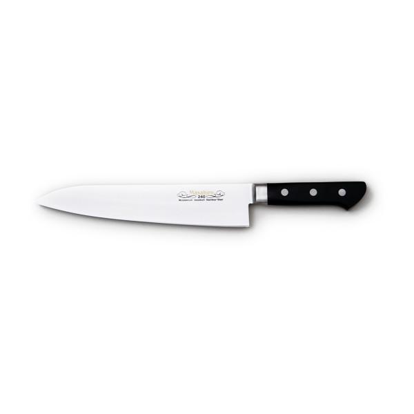 【◆P10倍】 マサヒロ 13812 正広作 MV口金 牛刀 240mm 左用 牛刀シリーズ