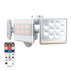 防犯 センサーライト光とブザーで防犯対策 LED 明るい!2200 防犯 センサーライト光とブザーで防犯対策 LED 明るい!2200