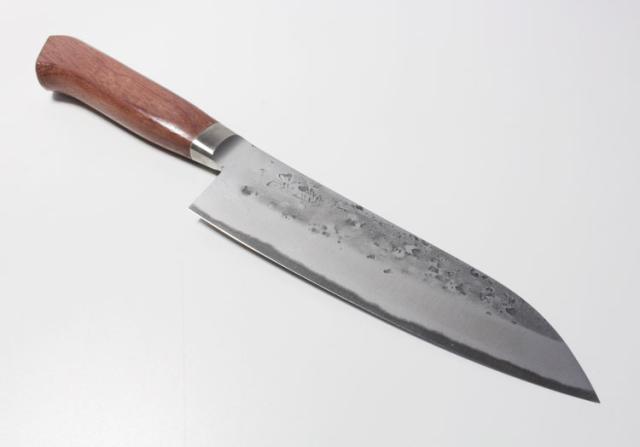 【◆P10倍】 翁流 三徳包丁 170mm 日本製 安来鋼 青紙 抗菌柄_4