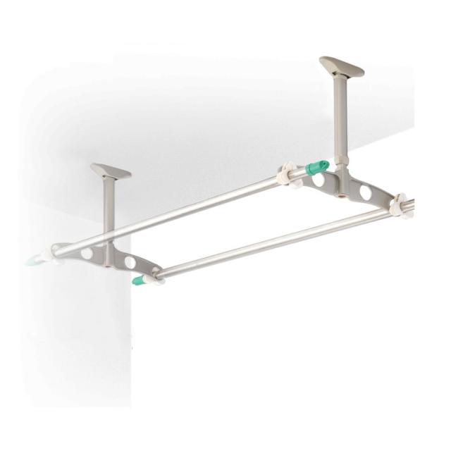 【◆P10倍】 DRY・WAVE(ドライ・ウェーブ) 吊下げ型物干金物(350mm〜550mm範囲で固定) ステンカラー (2本で1組) TE3550 カーポート 竿掛け 洗濯物 屋外物干し 固定タイプ 固定式 室外 外干し 新築 物干し タカラ産業_2