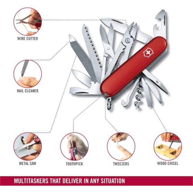 [三太郎の日P10倍！] 防災グッズ 日本正規品 Victorinox ビクトリノックス ハンディマン 91mm #1.3773保証書付き 工具箱 コンパクト ギア 防災用品 キーホルダー カギ 鍵 アウトドア 登山 キャンプ 釣り マルチツール