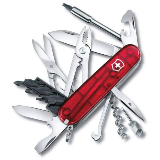 防災グッズ 日本正規品 Victorinox ビクトリノックス サイバーツールM 91mm #1.7725.T保証書付き 工具箱 コンパクト ギア 防災用品 キーホルダー カギ 鍵 アウトドア 登山 キャンプ 釣り マルチツール