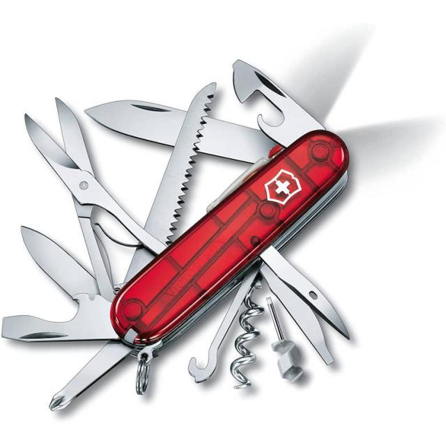 防災グッズ 日本正規品 Victorinox ビクトリノックス ハントマンライト 91mm #1.7915.T保証書付き 工具箱 コンパクト ギア 防災用品 キーホルダー カギ 鍵 アウトドア 登山 キャンプ 釣り マルチツール