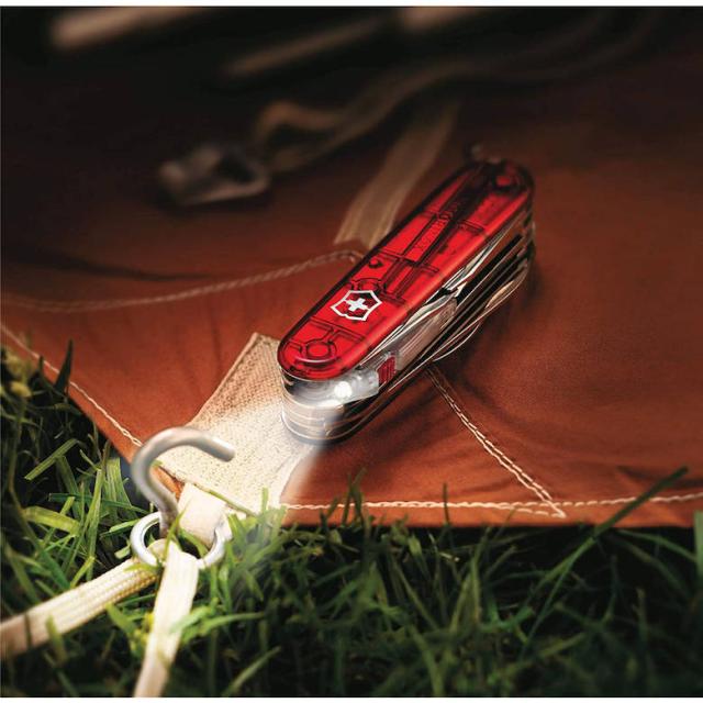 [三太郎の日P10倍！] 防災グッズ 日本正規品 Victorinox ビクトリノックス ハントマンライト 91mm #1.7915.T保証書付き 工具箱 コンパクト ギア 防災用品 キーホルダー カギ 鍵 アウトドア 登山 キャンプ 釣り マルチツール
