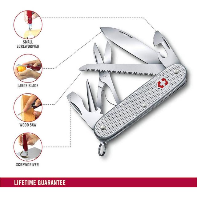 [三太郎の日P10倍！] 防災グッズ 日本正規品 Victorinox ビクトリノックス ファーマーX 0.8271.26 保証書付き 工具箱 コンパクト ギア 防災用品 キーホルダー カギ 鍵 アウトドア 登山 キャンプ 釣り マルチツール