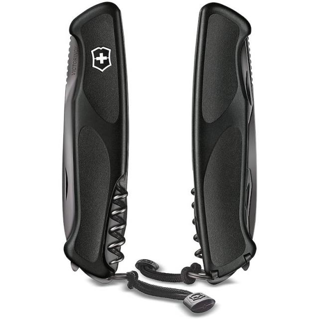 [三太郎の日P10倍！] 防災グッズ 日本正規品 Victorinox ビクトリノックス レンジャーグリップ55 オニキス 0.9563.C31P 保証書付き 工具箱 コンパクト ギア 防災用品 キーホルダー カギ 鍵 アウトドア 登山 キャンプ 釣り マ