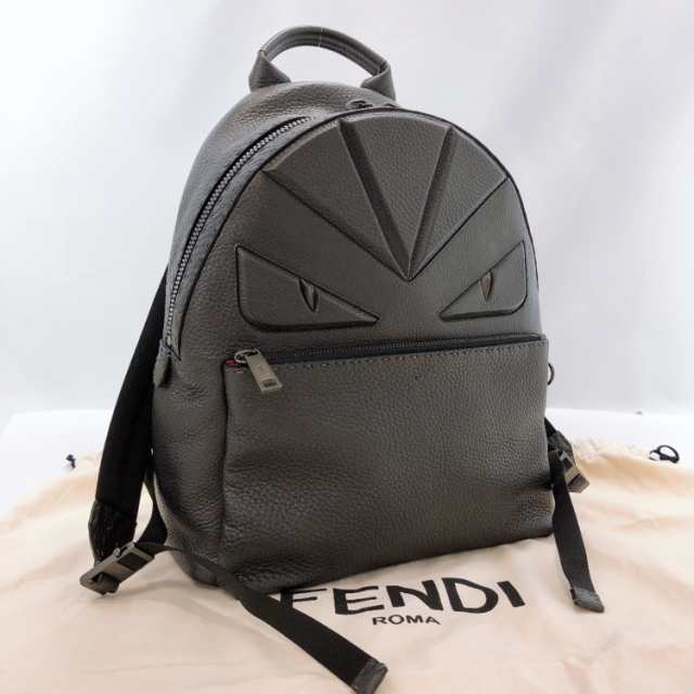 Fendi フェンディ リュック デイパック 7vz012 バッグバグズ モンスター バックパック レザー グレー メンズ 中古の通販はau Pay マーケット Jp Brands Com