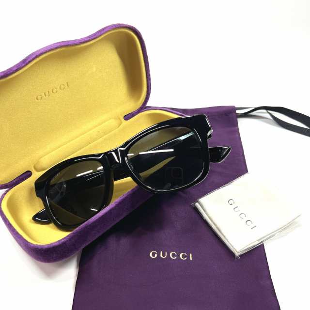 GUCCI グッチ サングラス GG0044SA 合成樹脂 ブラック ブラック