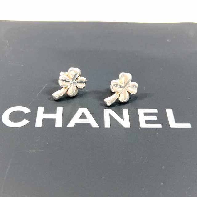 CHANEL シャネル ピアス クローバー 四つ葉 シルバー925 シルバー レディース 中古