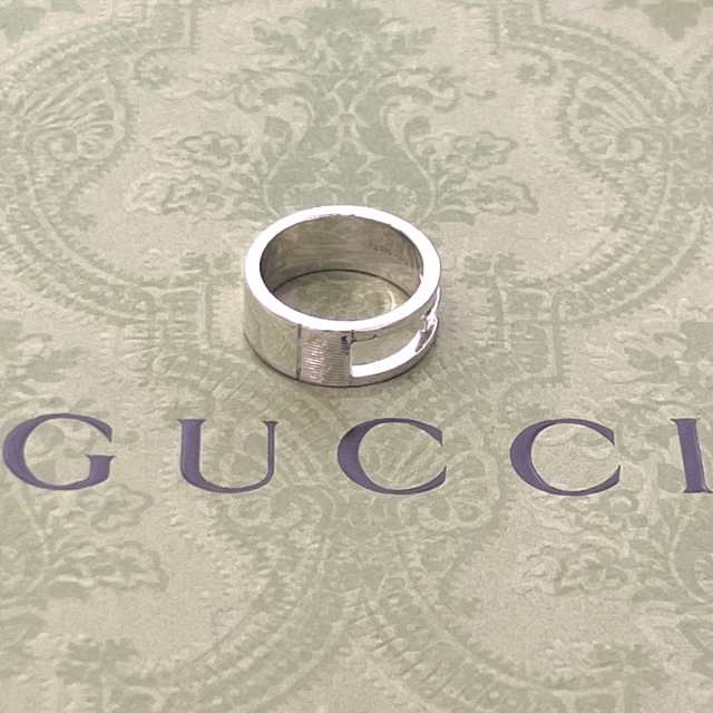 GUCCI Gリング カットアウト 指輪 ブランテッド 13号-