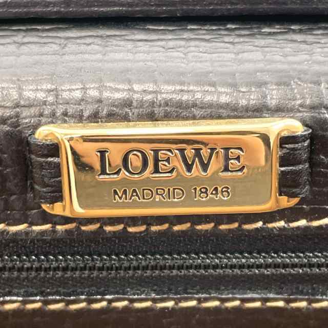 LOEWE ロエベ ハンドバッグ バルセロナ レザー ブラック レディース 中古