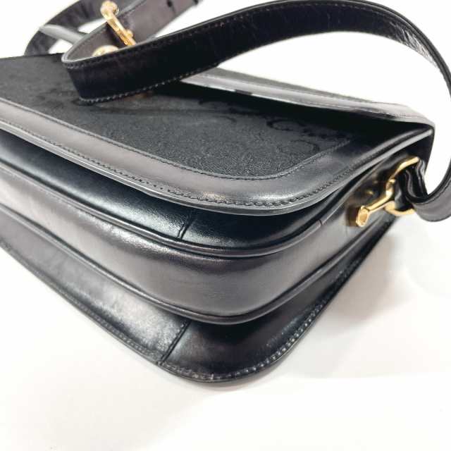 CELINE セリーヌ ショルダーバッグ ヴィンテージ 馬車金具 キャンバス ...