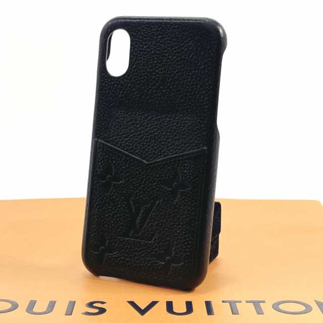 LOUIS VUITTON ルイヴィトン その他小物 M68890 バンパー X/Xs iPhoneケース モノグラムアンプラント ブラック メンズ  中古