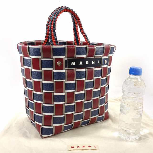 激安通販新作 MARNI マルニ ハンドバッグ テープバスケット フラワー