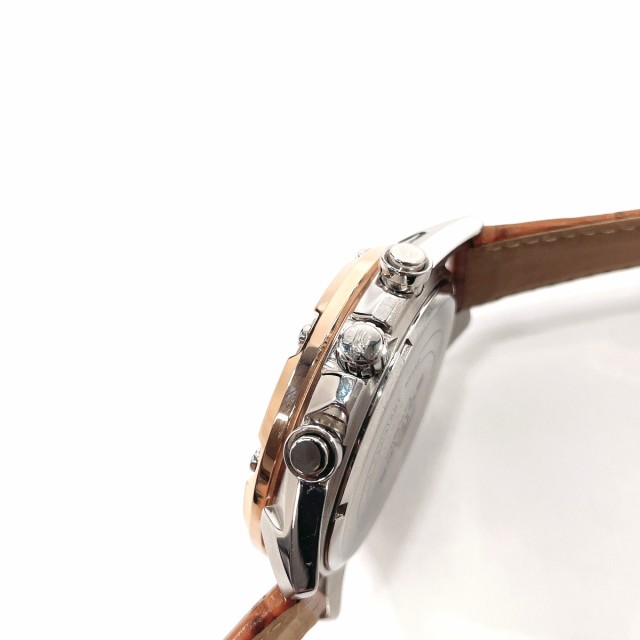 CASIO カシオ 腕時計 EFR-559 エディフィス ステンレススチール/レザー ピンクゴールド ピンクゴールド メンズ 中古