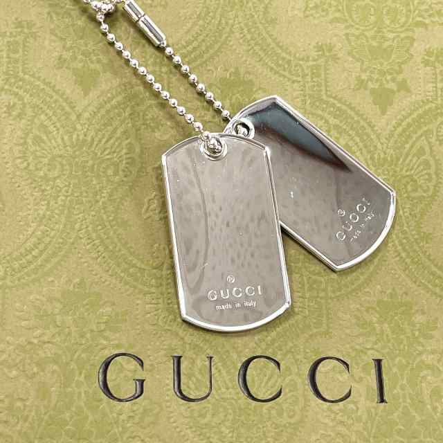 超激安ショップ GUCCI / グッチ ドッグタグネックレス ボールチェーン