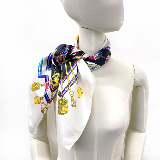 HERMES エルメス スカーフ カレ 90 Petite main お針子さん シルク 
