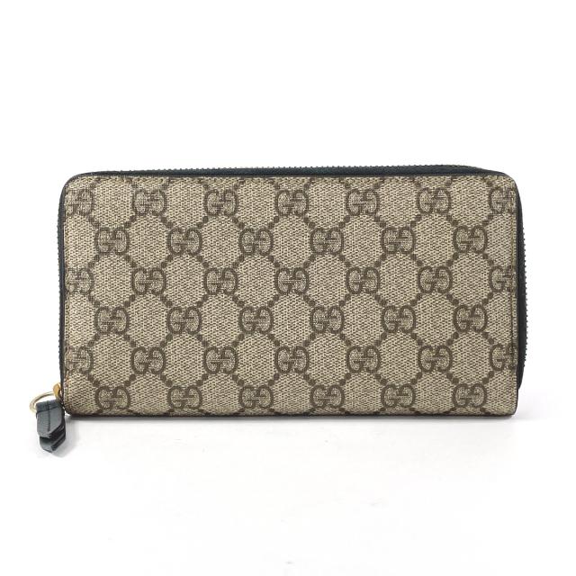 GUCCI グッチ 長財布 410102 ラウンドファスナー GGスプリーム  