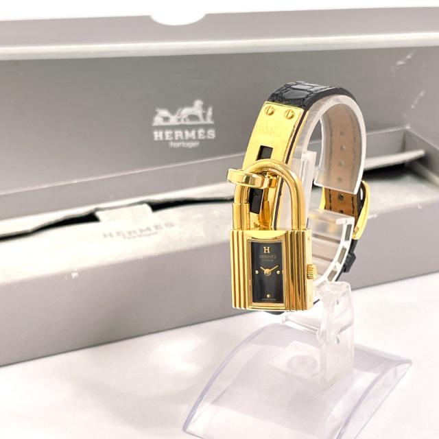 HERMÈS ケリーウォッチ ゴールド金具 レザーベルト HERMES エルメス ケリーウォッチ 腕時計 レディース クウォーツ