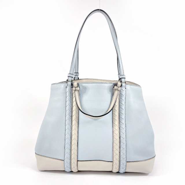 BOTTEGAVENETA ボッテガヴェネタ ハンドバッグ コルソ イントレチャート 2WAY レザー ブルー ブルー レディース 中古の通販は 51,850円