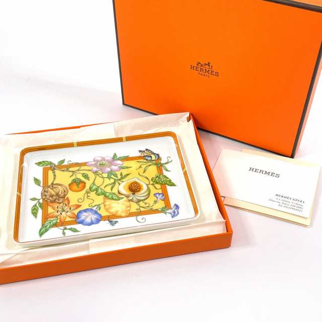 HERMES エルメス 食器 シエスタ スクエアプレート ポーセリン HERMES エルメス 食器 シエスタ スクエアプレート ポーセリン