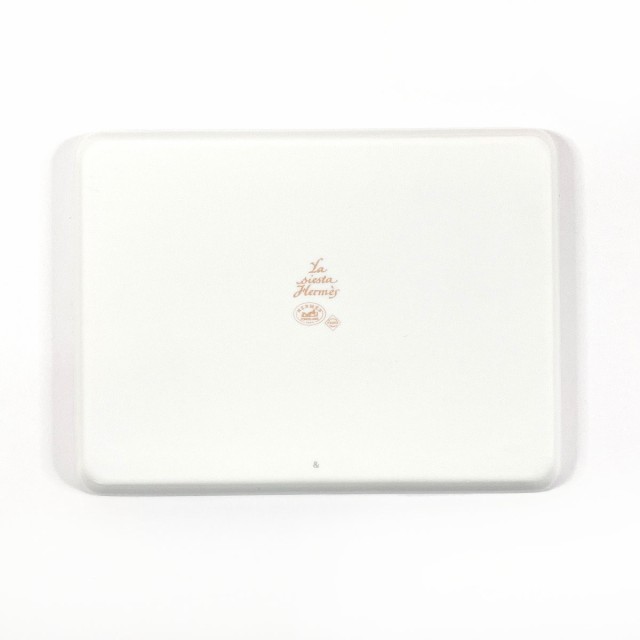 HERMES エルメス 食器 シエスタ スクエアプレート ポーセリン