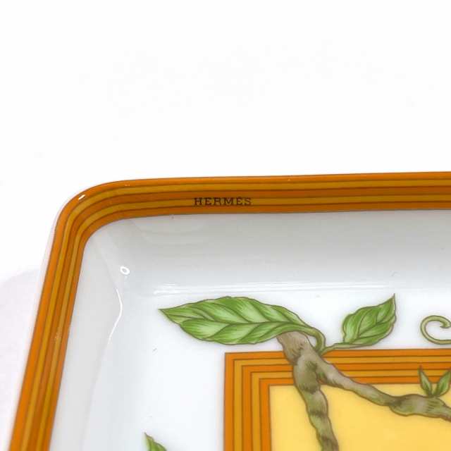 HERMES エルメス 食器 シエスタ スクエアプレート ポーセリン