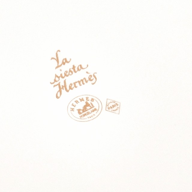 HERMES エルメス 食器 シエスタ スクエアプレート ポーセリン