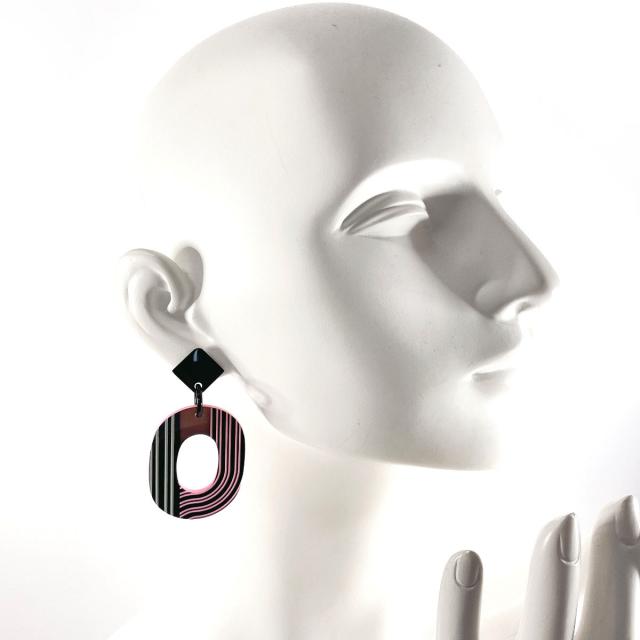 美品 HERMES イスム・ポップ/ライン ピアス ピンク バッファローホーン 楽天市場】HERMES エルメス イスム ポップ ライン ピアス