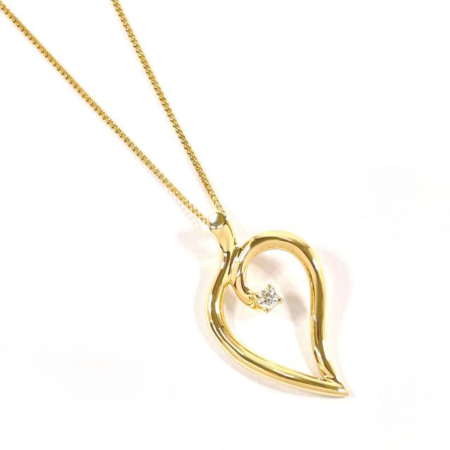 TIFFANY&Co. ティファニー ネックレス リーフハート K18イエロー 