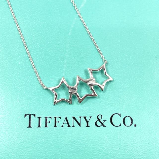 TIFFANY&Co. ティファニー ネックレス トリプルスター シルバー925