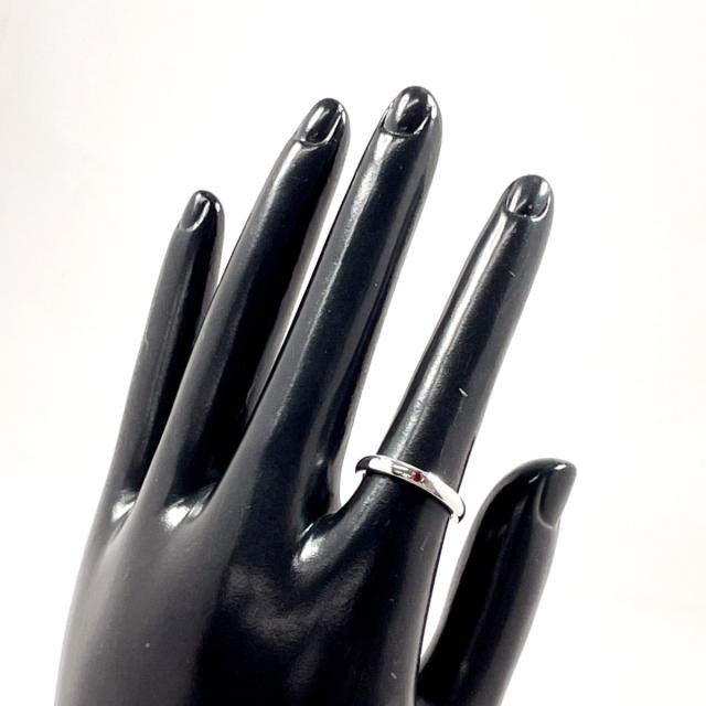 ティファニー　スタッキング　バンド　ルビー　リング　10号　シルバー ティファニー TIFFANY スタッキングバンドリング ルビー