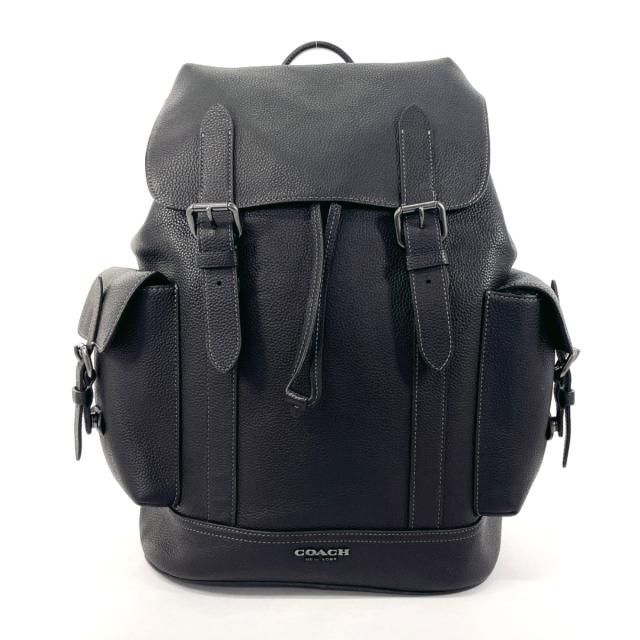 COACH コーチ リュック・デイパック CB837 ハドソン バックパック レザー ブラック メンズ 中古の通販は 50,000円