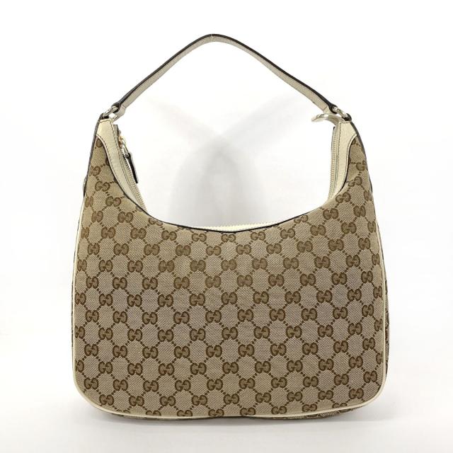 GUCCI グッチ ショルダーバッグ 153010 ワンショルダー GGキャンバス/レザー ブラウン ブラウン レディース 中古の通販は