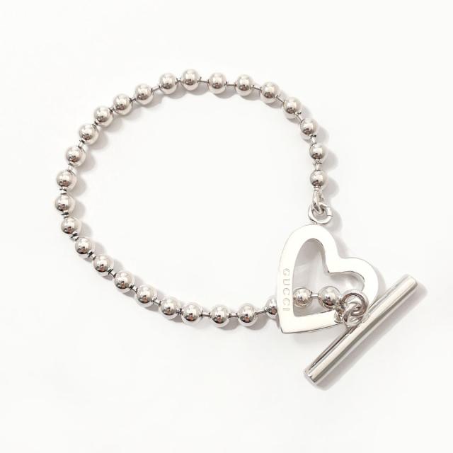 GUCCI グッチ ハート チェーンブレスレット シルバー925