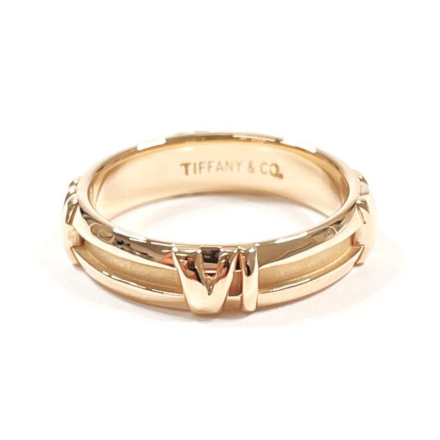 Tiffany & Co. K18YG アトラス ニューメリックリング 10号