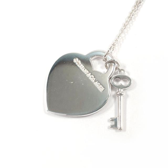 Tifffany ハート タグ キー ペンダント ネックレス シルバー