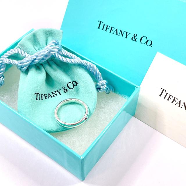 TIFFANY&Co. スタッキングバンドリング 6号 ルビー SV925 袋