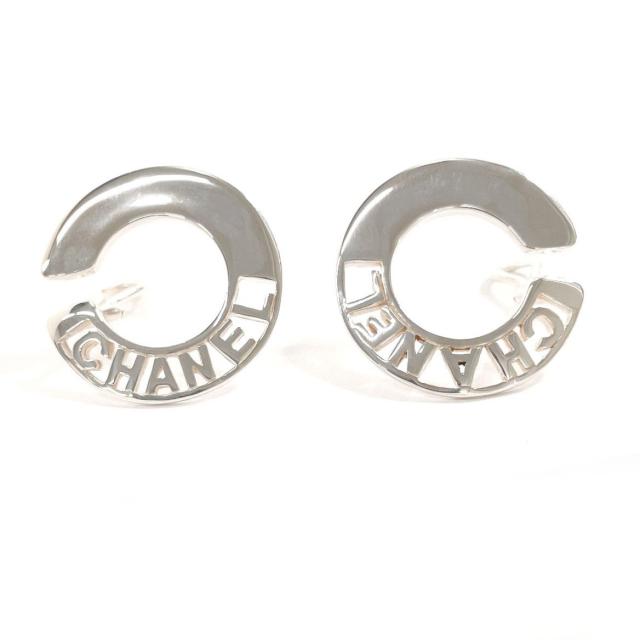 CHANEL シャネル イヤリング ロゴ ヴィンテージ シルバー925 シルバー 
