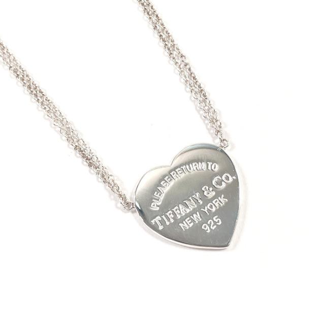 Tiffany & Co. ティファニー シルバー ダブル ハートネックレス